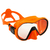 masque apeks vx1 orange à la vue progressifs