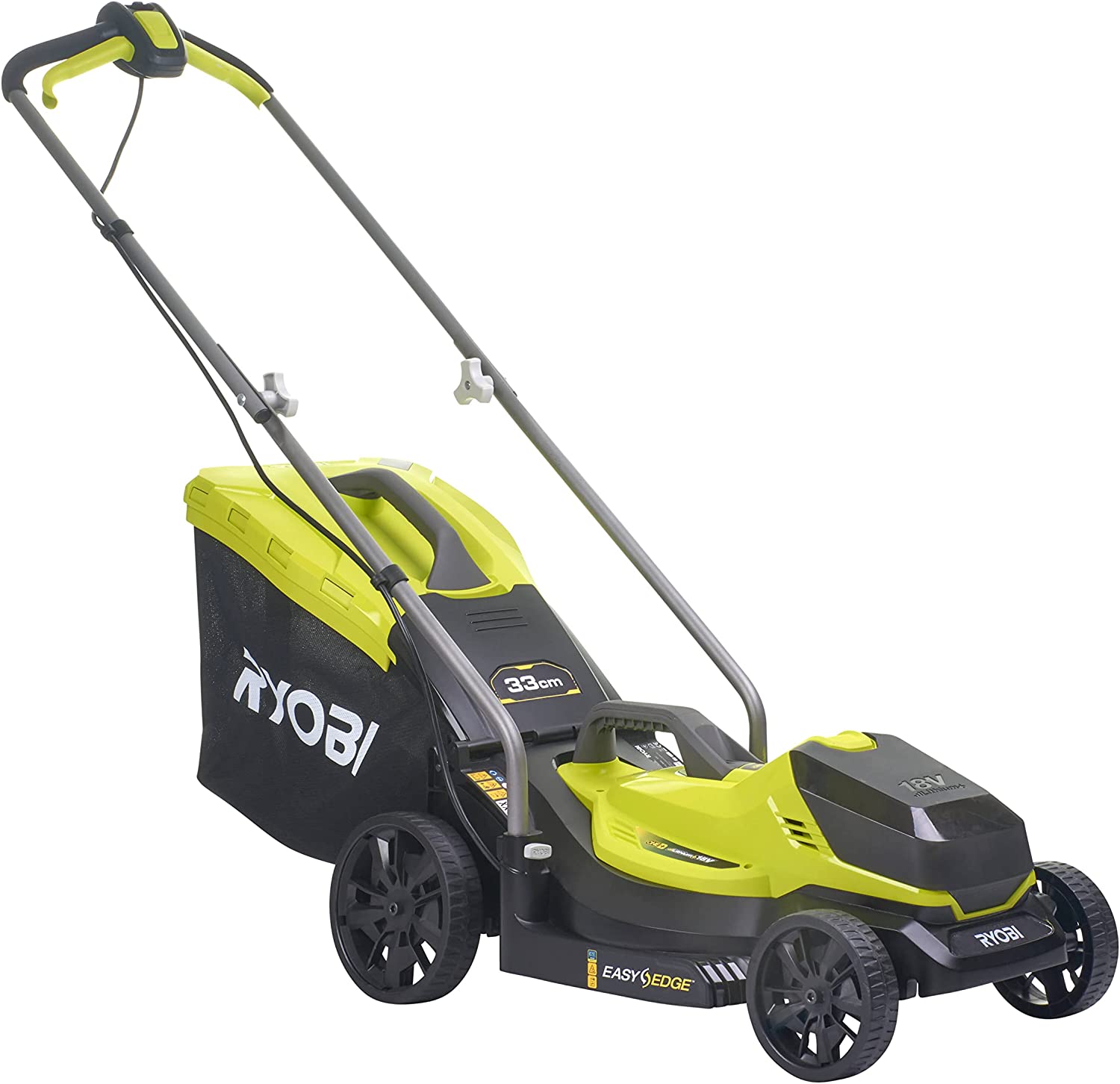 Tondeuse à Gazon Électrique Sans Fil RYOBI 18V ONE  Ø33cm