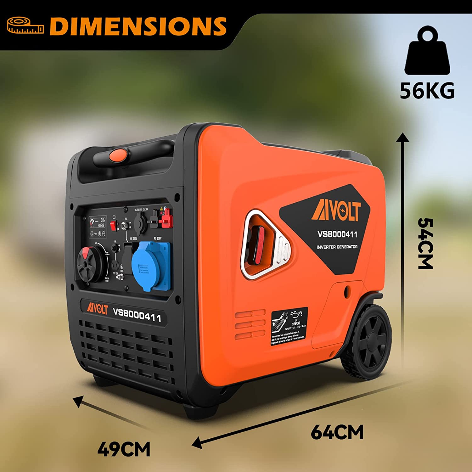 Groupe électrogène essence AIVOLT 6000 W, vue 7
