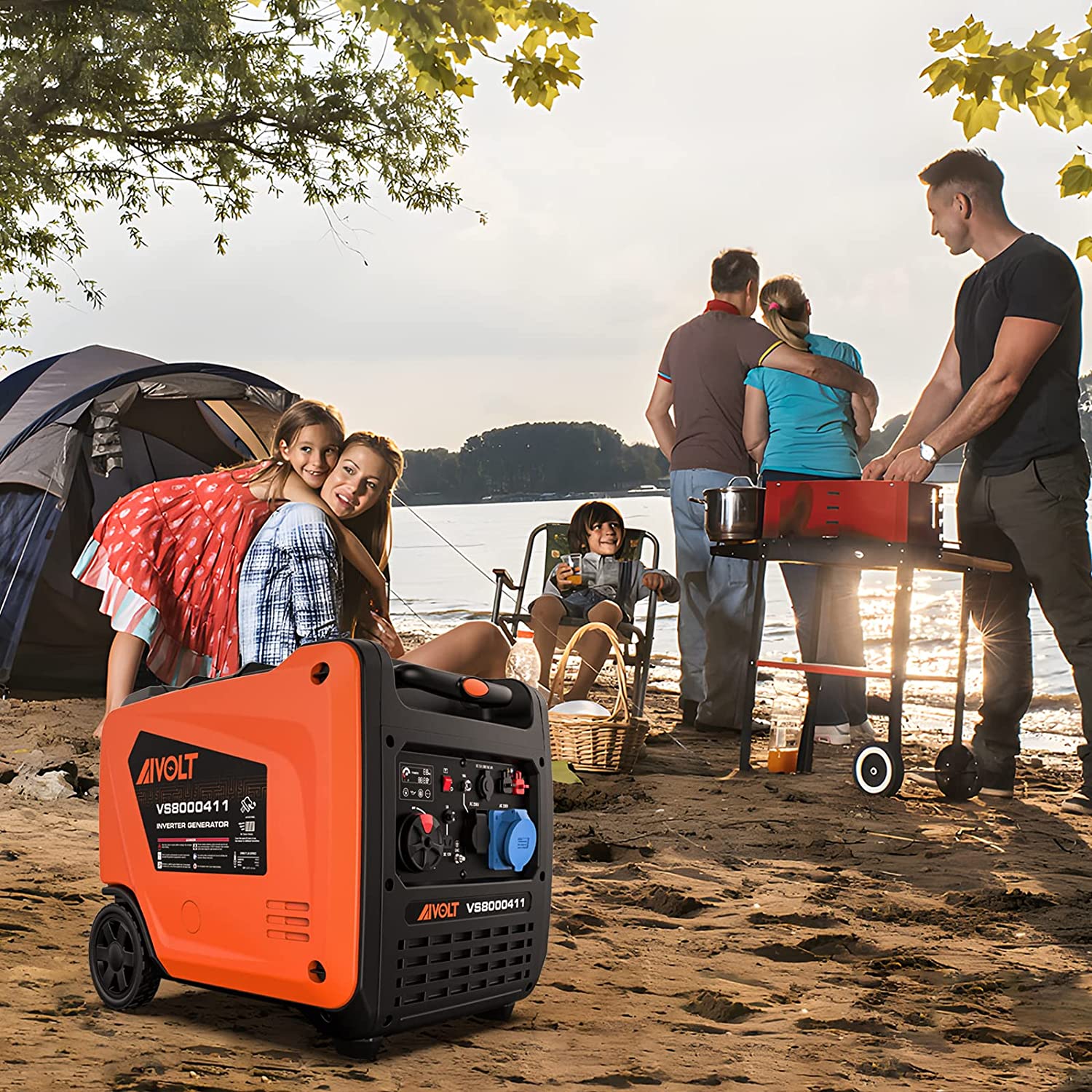 Groupe électrogène essence AIVOLT 6000 W, vue 8