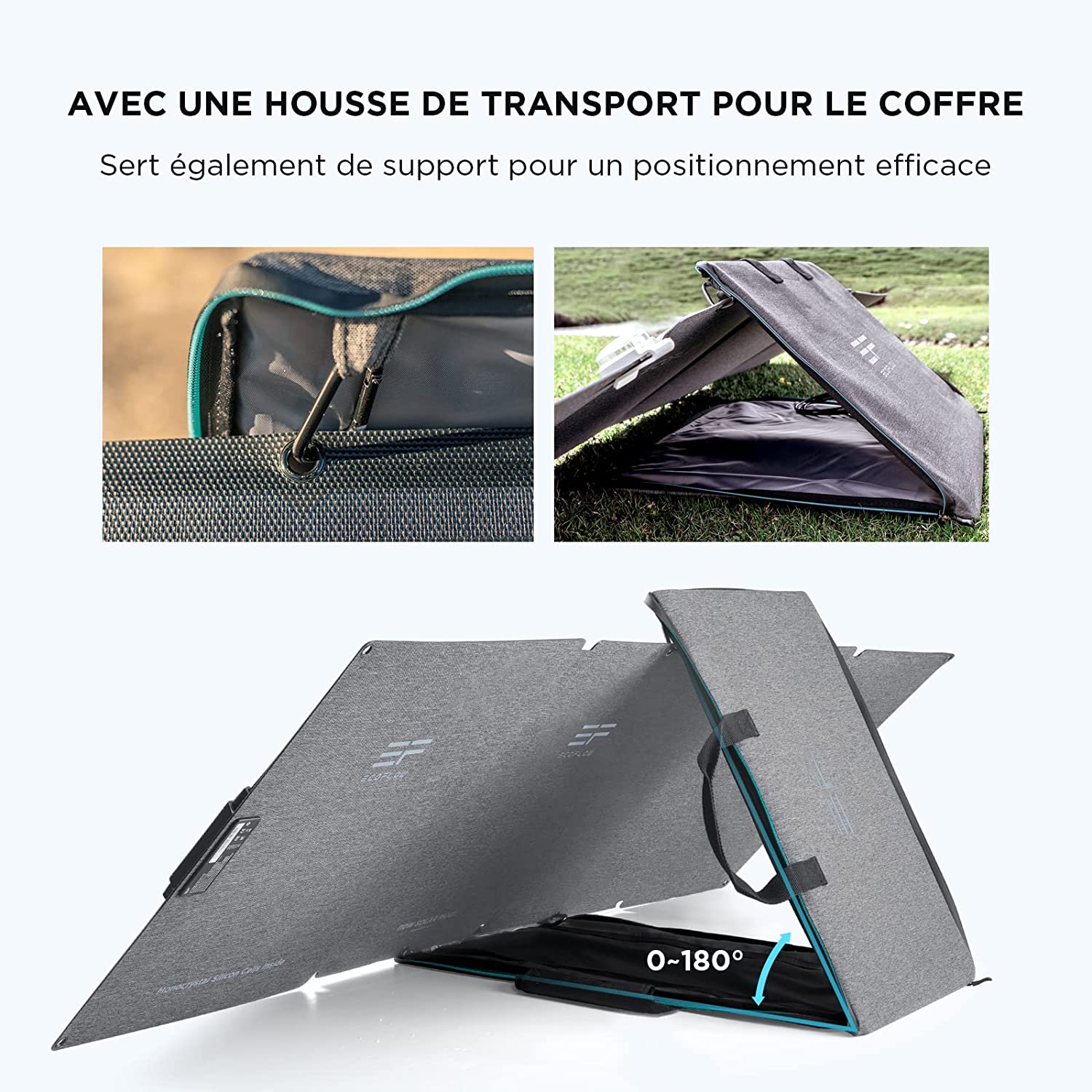 Panneau solaire portable EcoFlow, vue 4