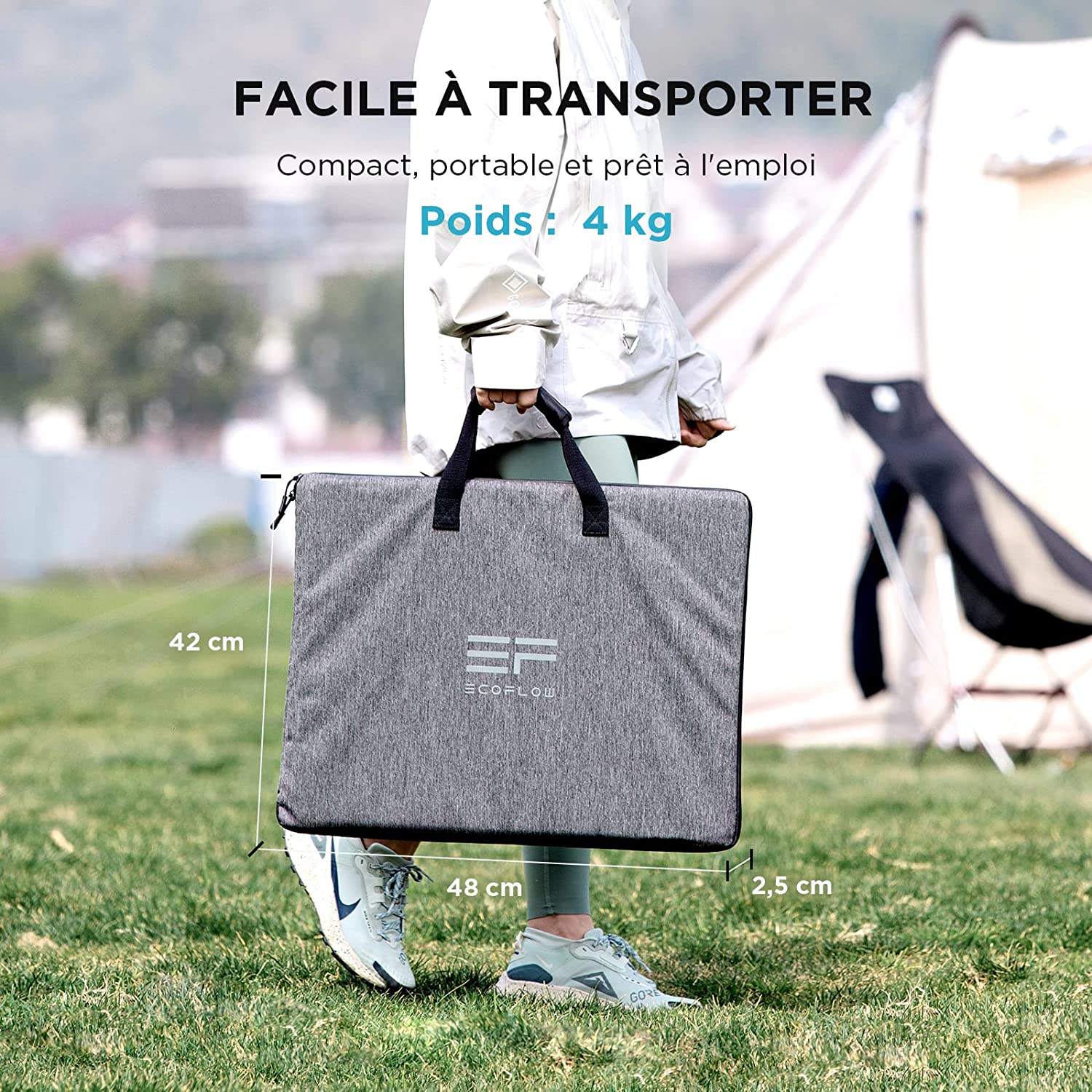 Panneau solaire portable EcoFlow, vue 7