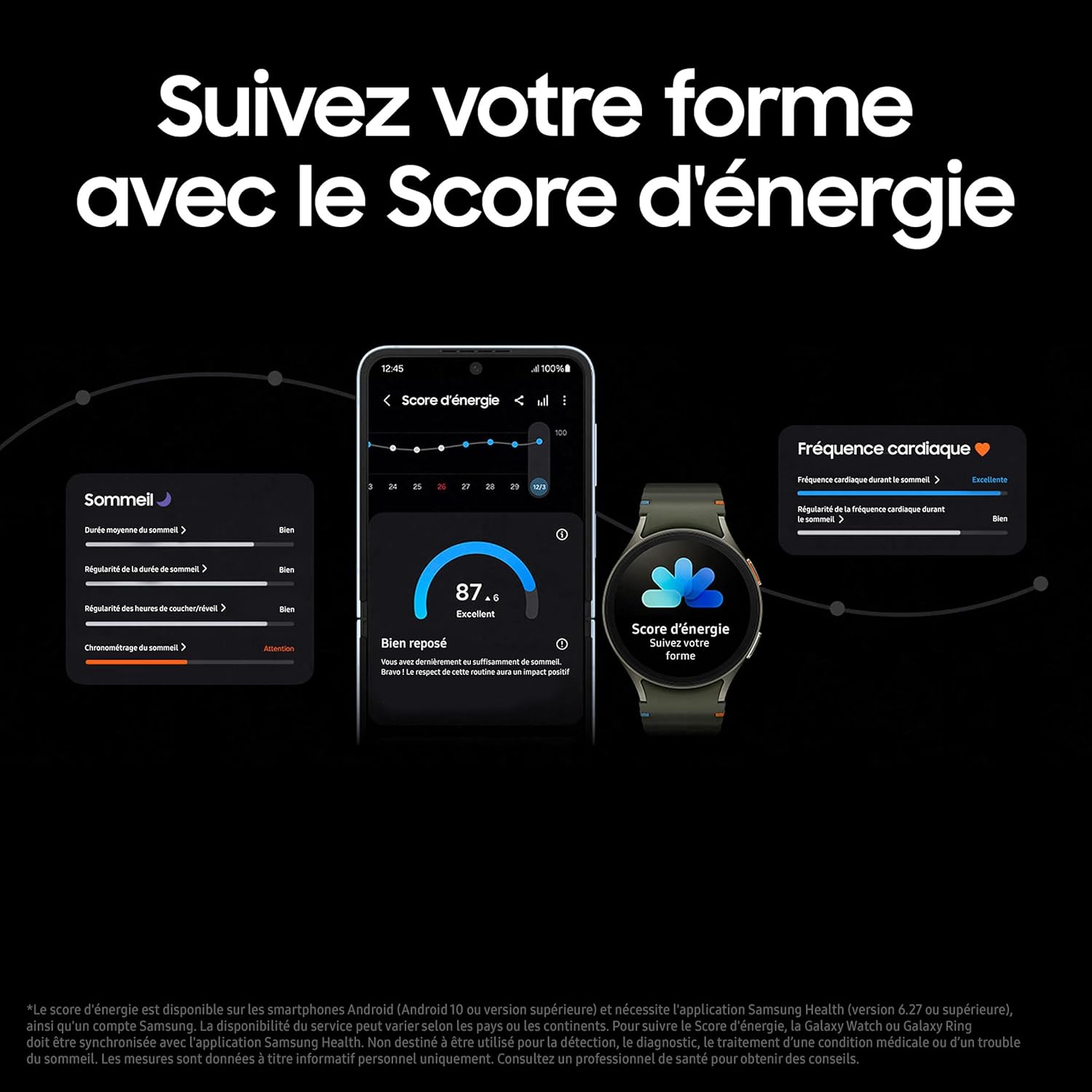 Montre connectée Samsung Galaxy Watch7, vue 3