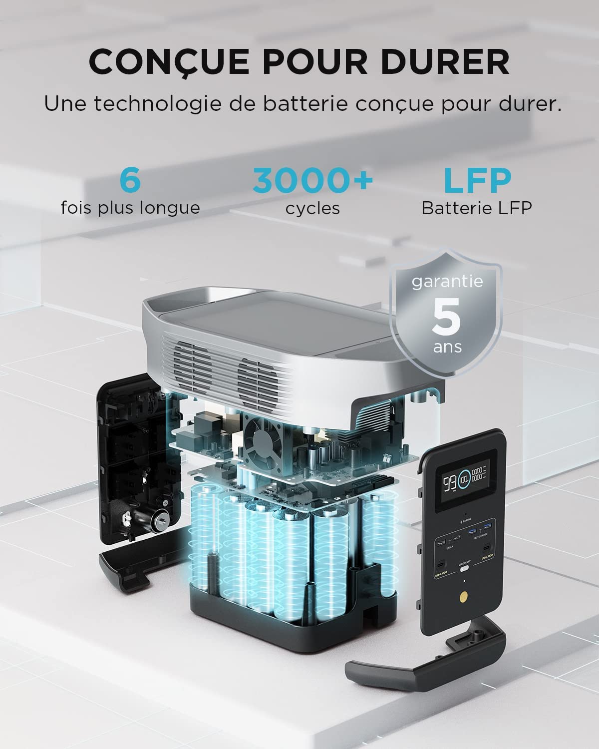 Station électrique portable EcoFlow DELTA 2, vue 5