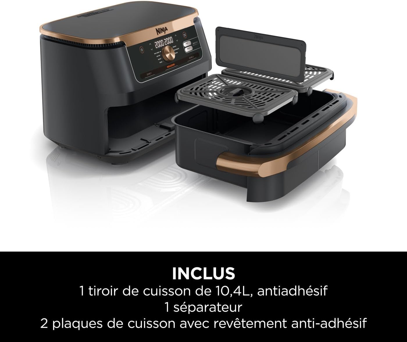 Friteuse sans huile Ninja Foodi FlexDrawer, vue 3