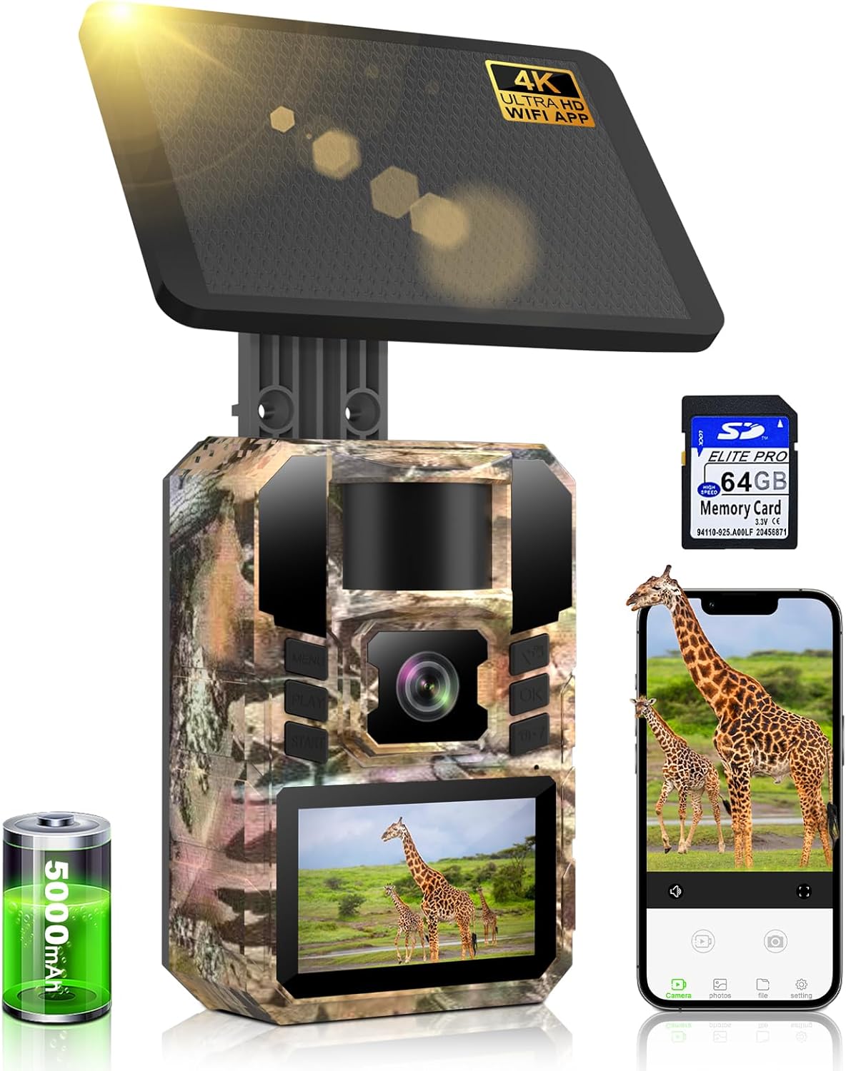 Lutranstra Caméra de chasse solaire