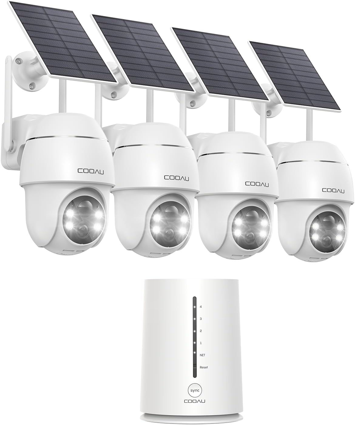COOAU 4MP Camera Surveillance WiFi exterieure sans Fil