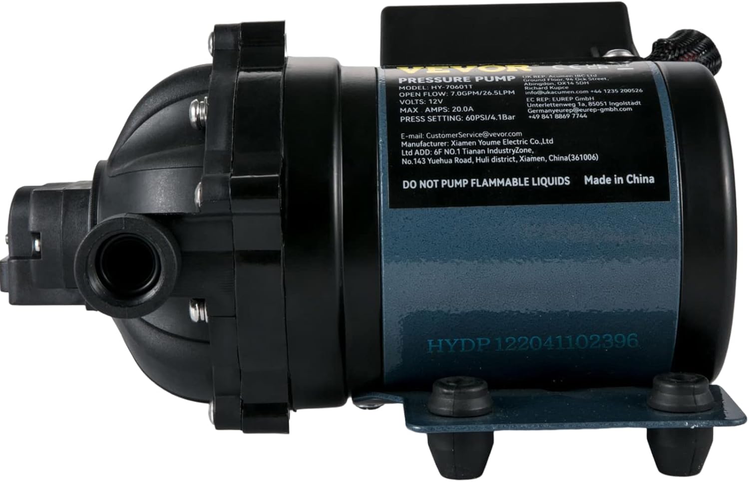 VEVOR Pompe à Eau 12 V