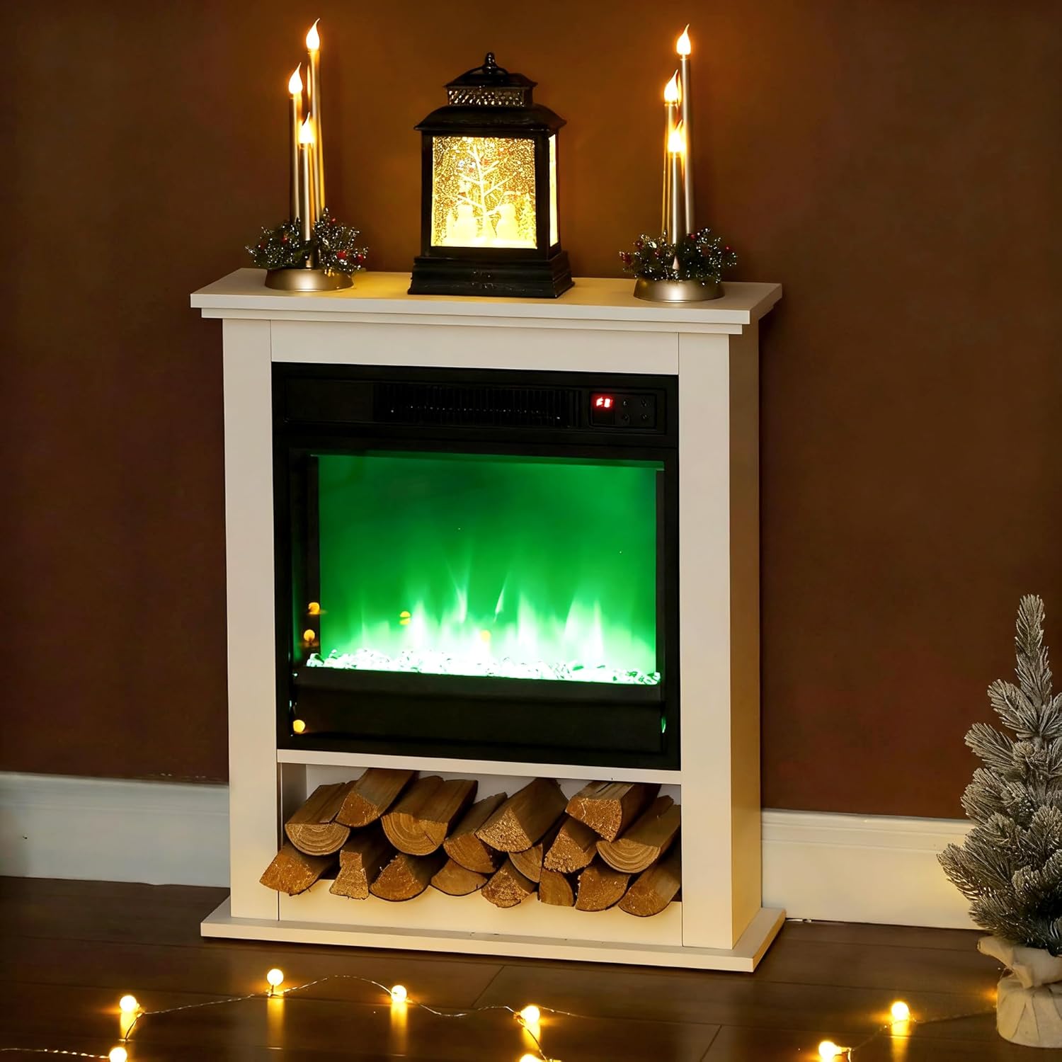 HOMCOM Cheminée électrique 1800W