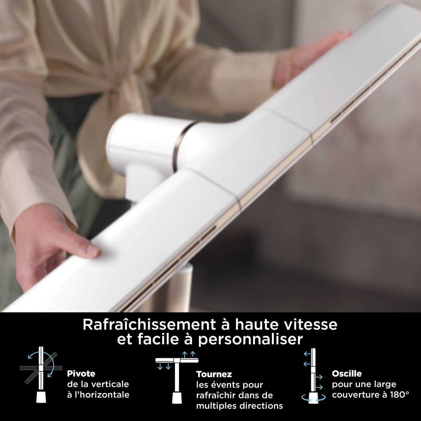 Ventilateur colonne sans pale Shark TurboBlade, vue 2
