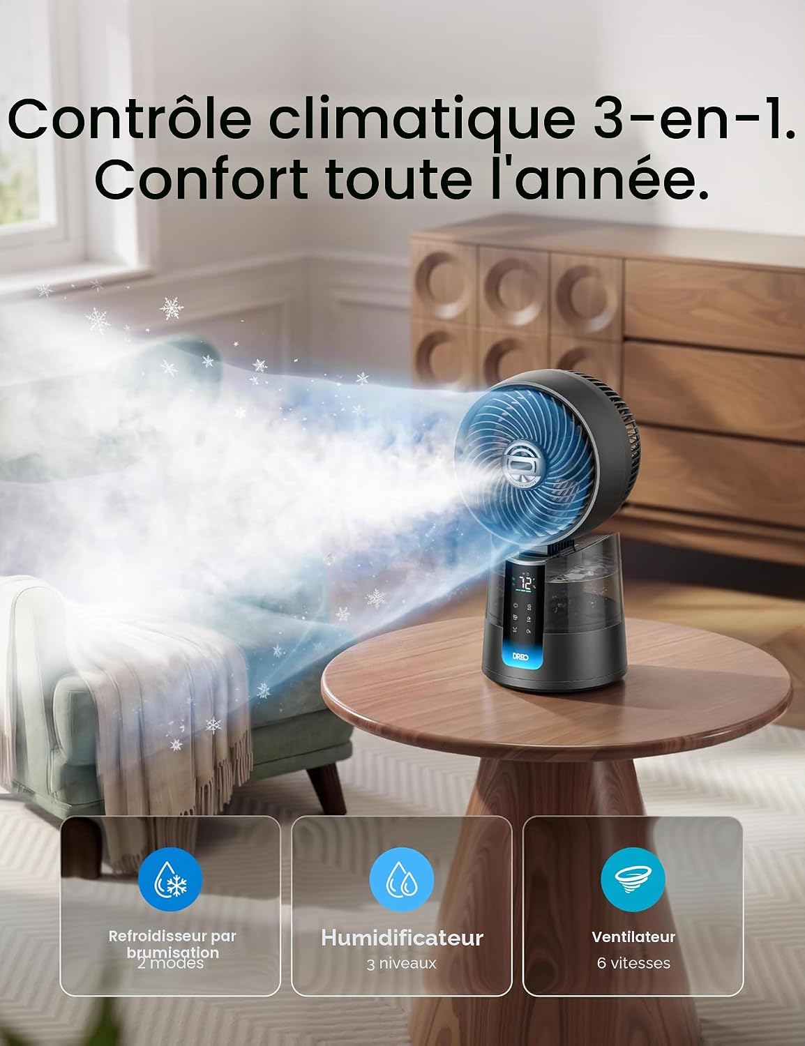 Ventilateur brumisateur Dreo TurboCool 516S, vue 8