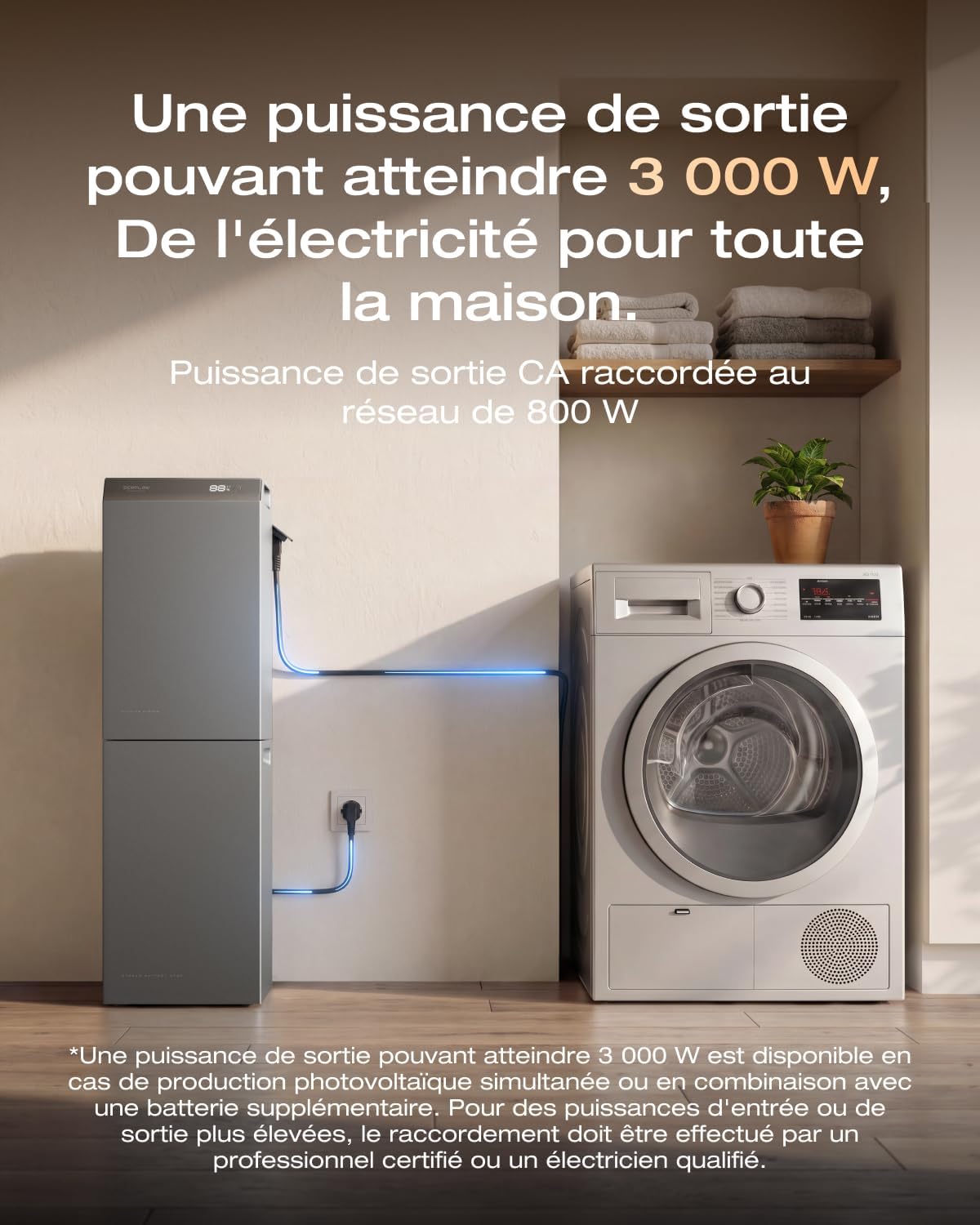 Centrale solaire EcoFlow STREAM AC 5000, vue 3