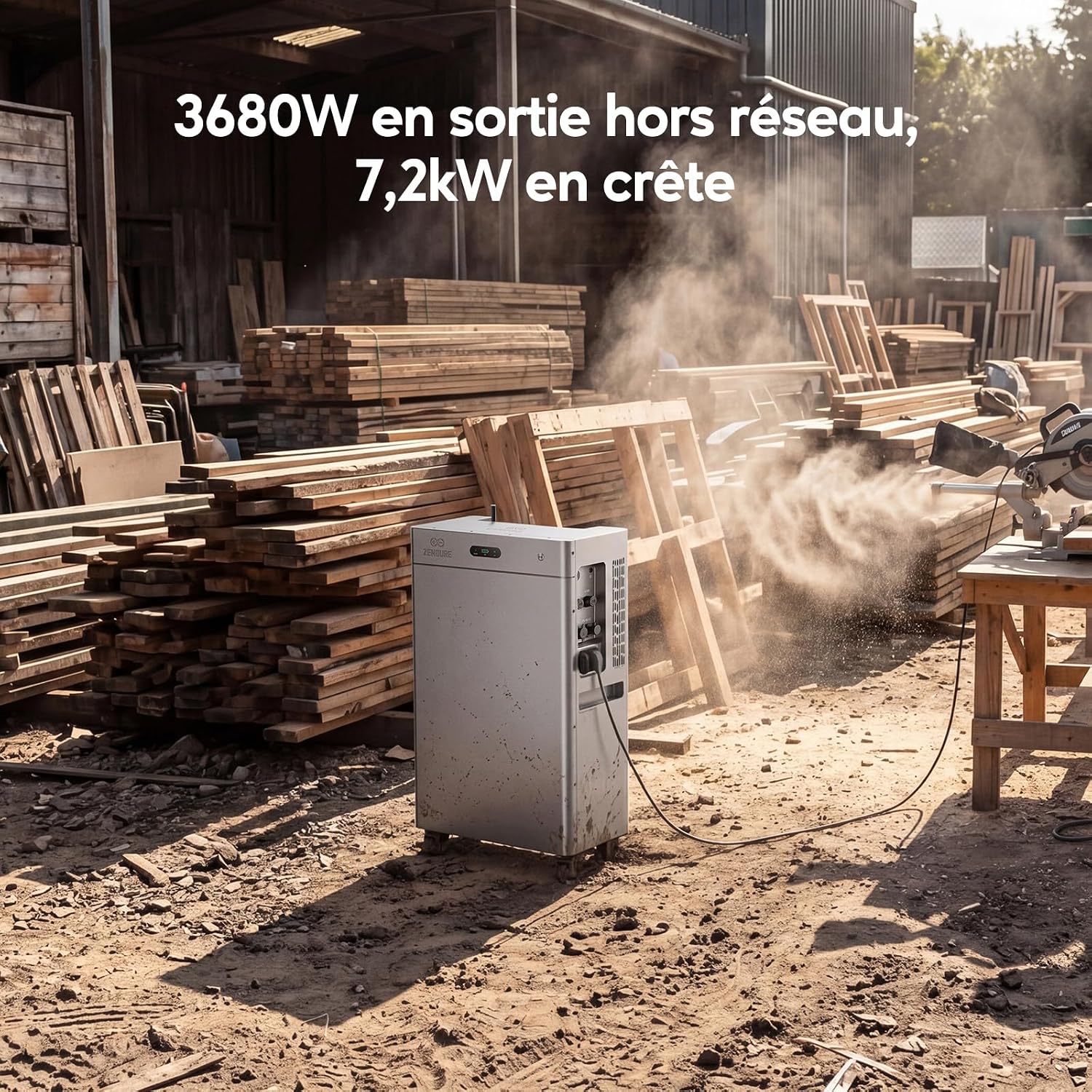 Batterie solaire Zendure SolarFlow 4000 Mix AC+, vue 3