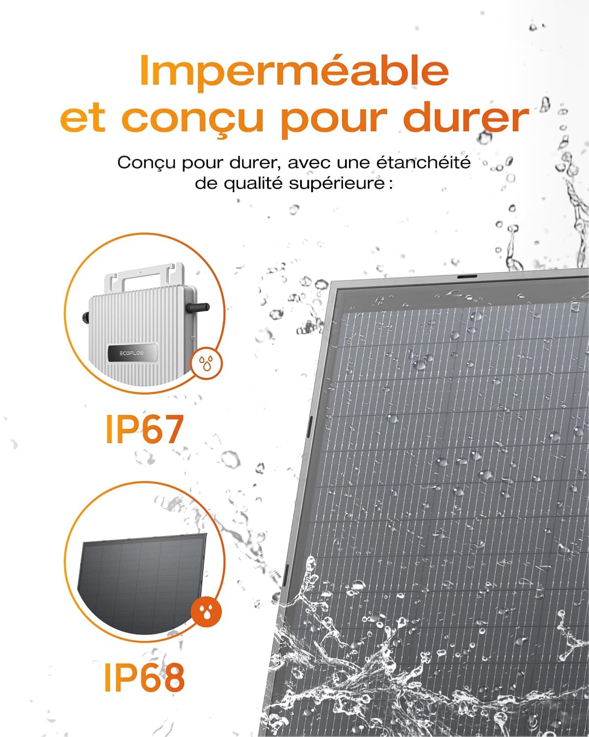 Kit solaire EcoFlow STREAM 800 W avec 4 panneaux, vue 4