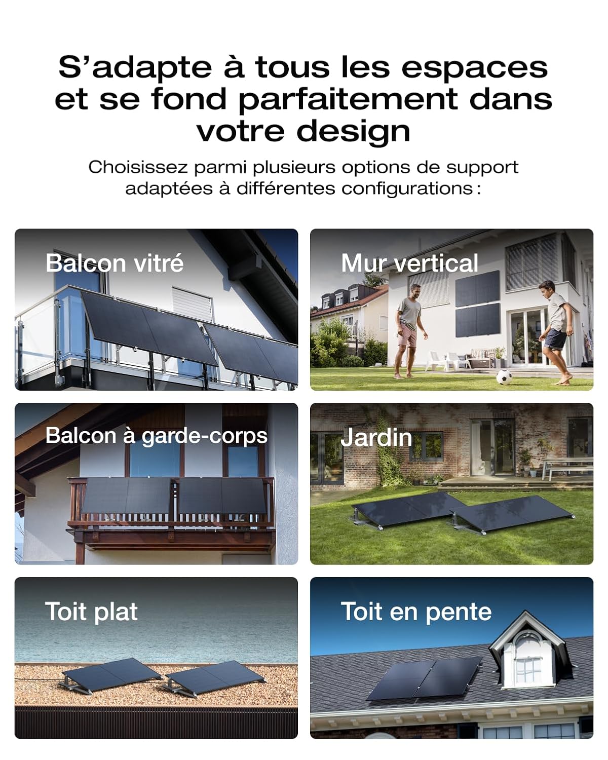 Kit solaire EcoFlow STREAM 800 W avec 4 panneaux, vue 5