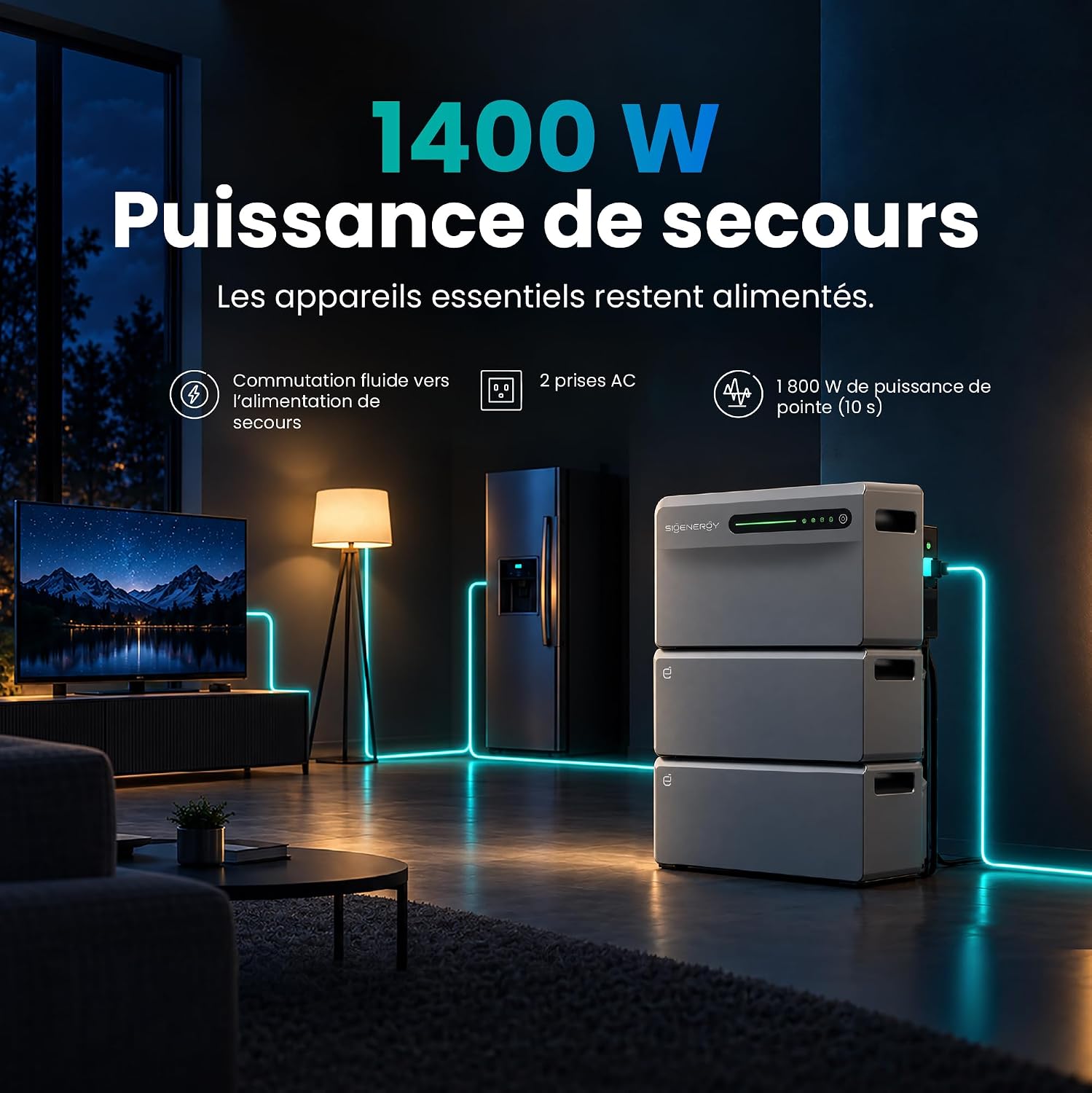 Centrale solaire de balcon Sigenergy SigenMate 2700 Ultra, vue 4