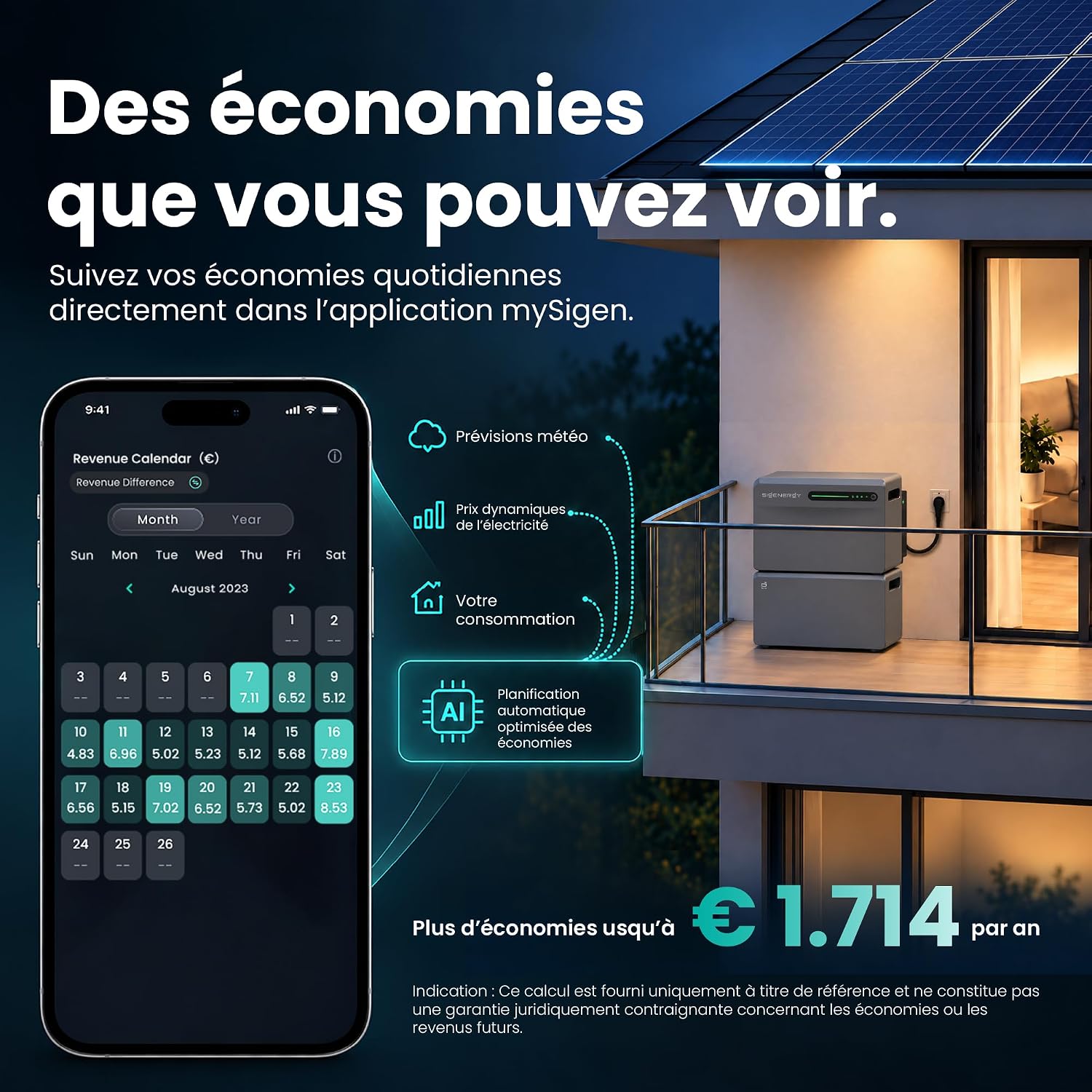 Kit solaire SigenMate 2700 Ultra, vue 5