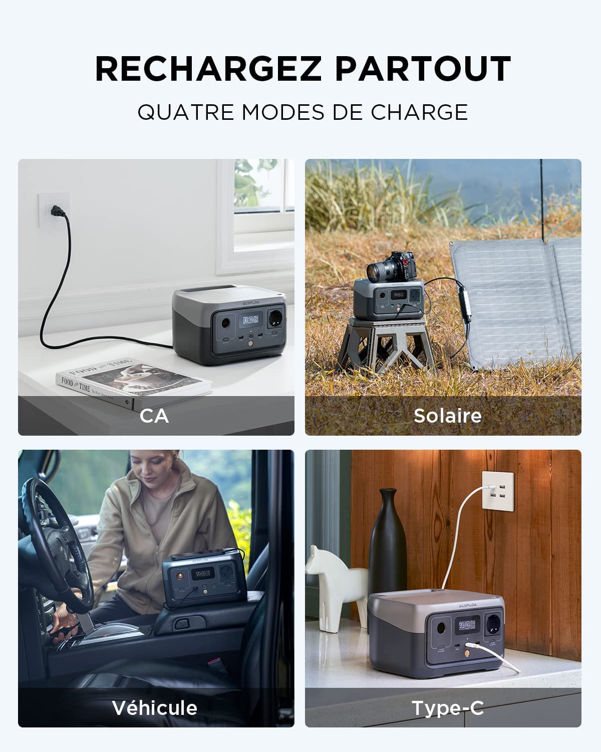 Station électrique portable EcoFlow RIVER 2, vue 5