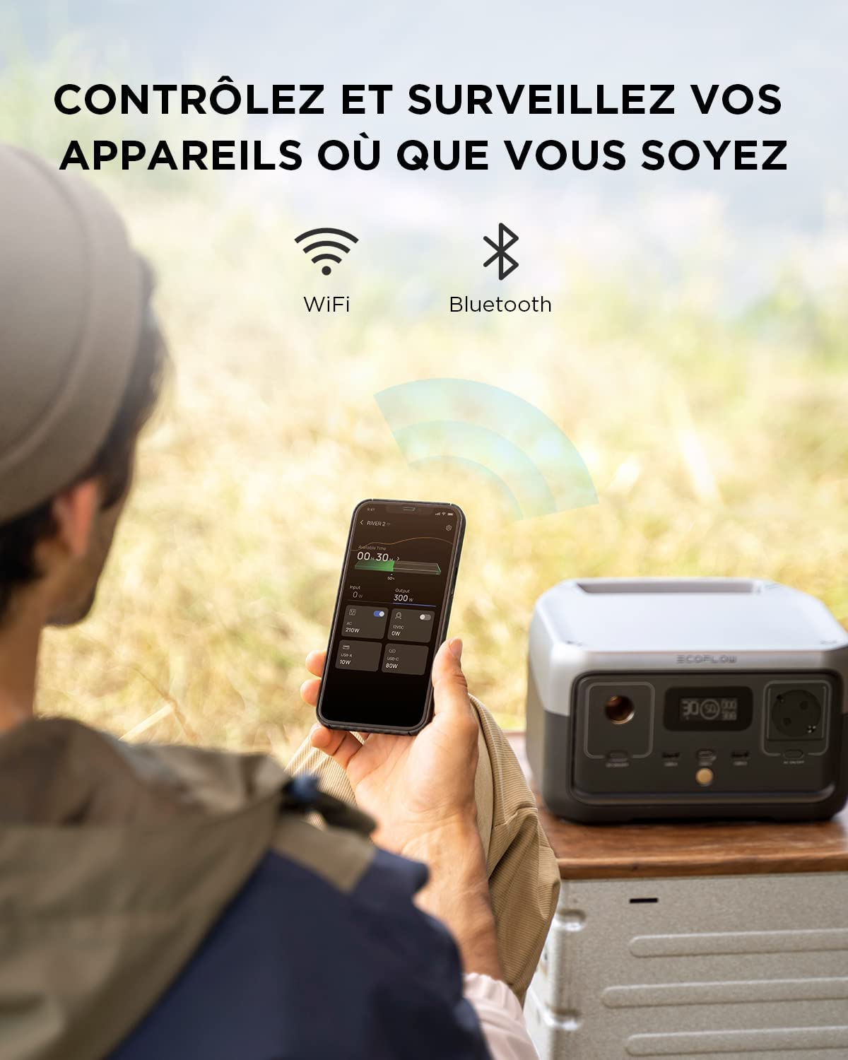 Station électrique portable EcoFlow RIVER 2, vue 7
