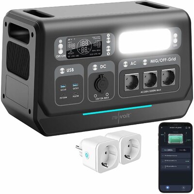 Centrale solaire connectée Revolt HSG-2048 2048 Wh