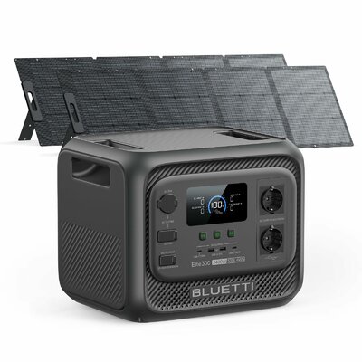 Générateur solaire BLUETTI Elite 300 avec 2 panneaux 200 W