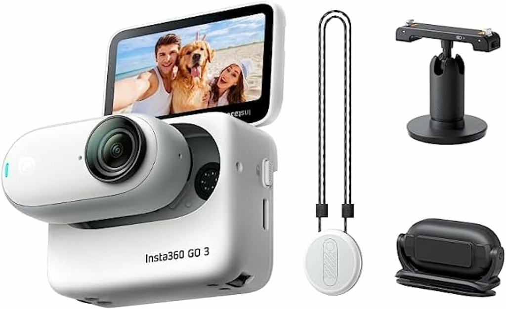 Insta360 GO 3 Action Camera Ultra Compatta - 2K Ultra HD, Wi-Fi, Peso 35g