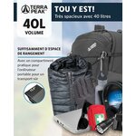 Sac à dos de randonnée Terra Peak Flex 40 L, vue 6