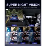 Dashcam 4 canaux 360 degrés Rhorawill, vue 4