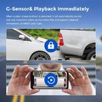 Dashcam voiture AZDOME M550, vue 6