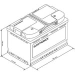 Batterie solaire AGM Electronicx 12 V 140 Ah, vue 2