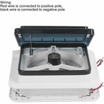 Ventilateur de toit 12 V à 2 voies pour camping-car, vue 9
