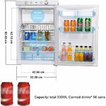 Frigo trimixte SMETA 100 L, vue 4