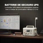 Centrale ALLPOWERS R600 avec panneau solaire 200 W, vue 5