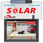 Caméra de recul solaire sans fil AUTO-VOX avec écran 5 pouces