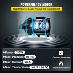 Pompe à eau haute pression VEVOR 12 V 31,8 L/min, vue 3