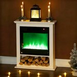 HOMCOM Cheminée électrique 1800W