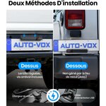 Caméra de recul solaire AUTO-VOX écran 7,2 pouces, vue 3