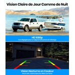 Caméra de recul solaire AUTO-VOX écran 7,2 pouces, vue 6