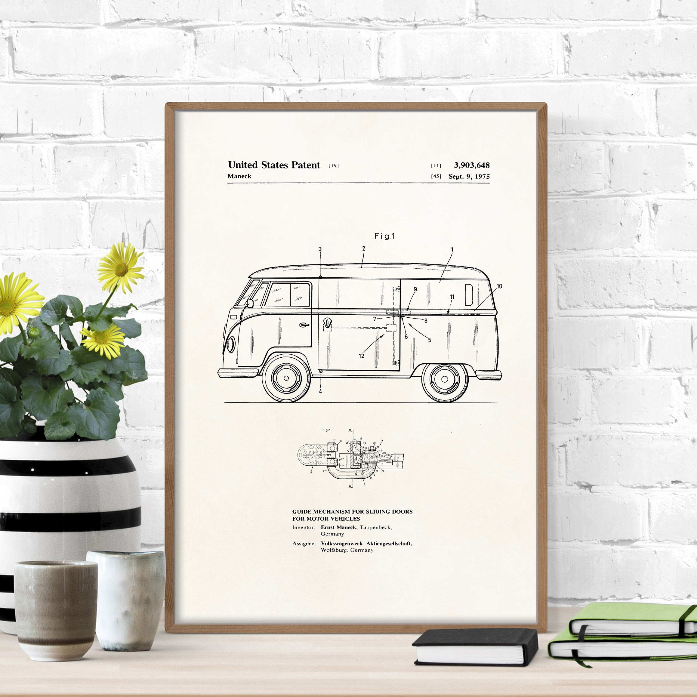 AFFICHE BREVET VAN VOLKSWAGEN