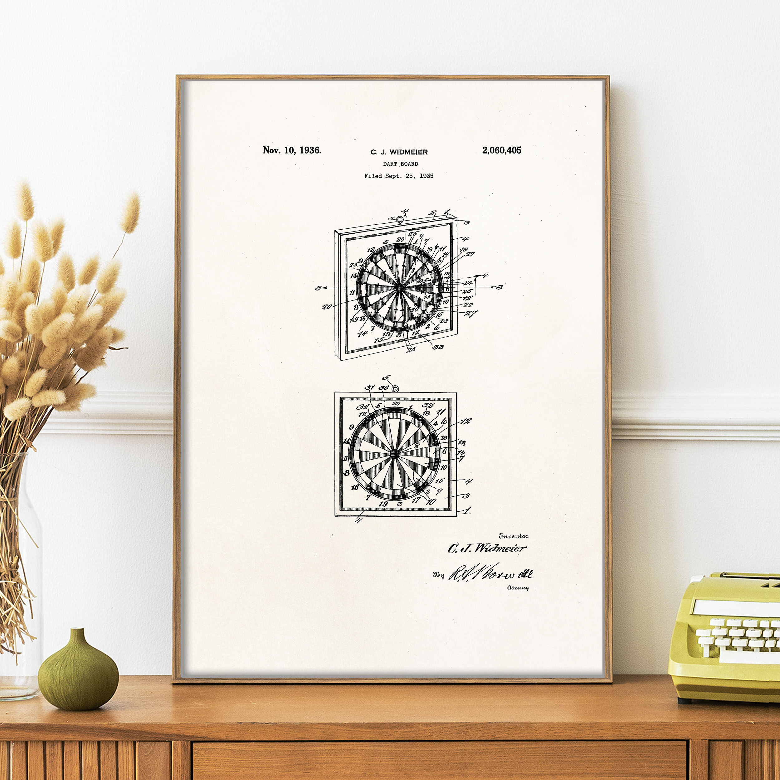 brevet cible flechettes affiche 2