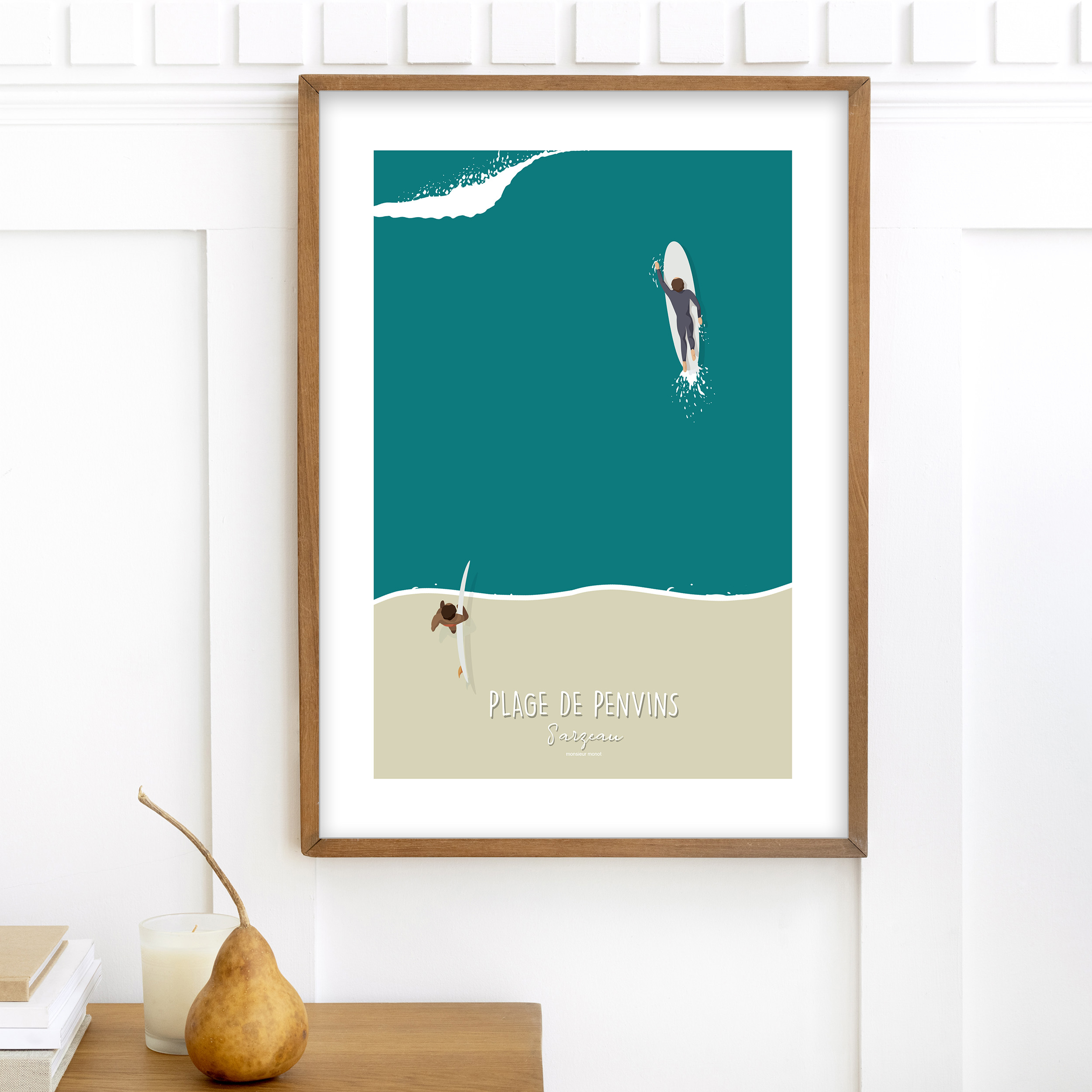 AFFICHE SARZEAU - Plage de Penvins