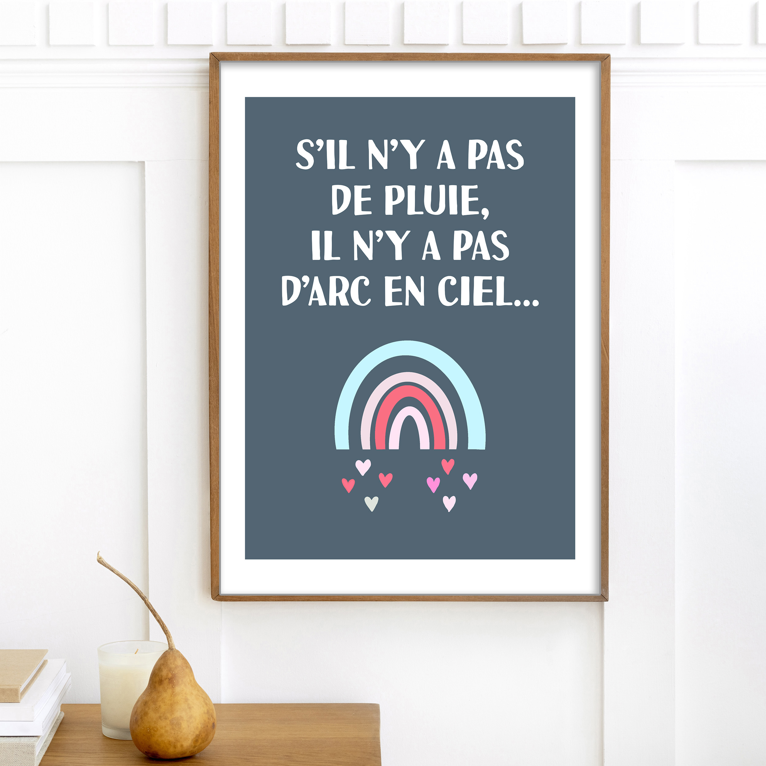 AFFICHE PAS DE PLUIE PAS D\'ARC EN CIEL