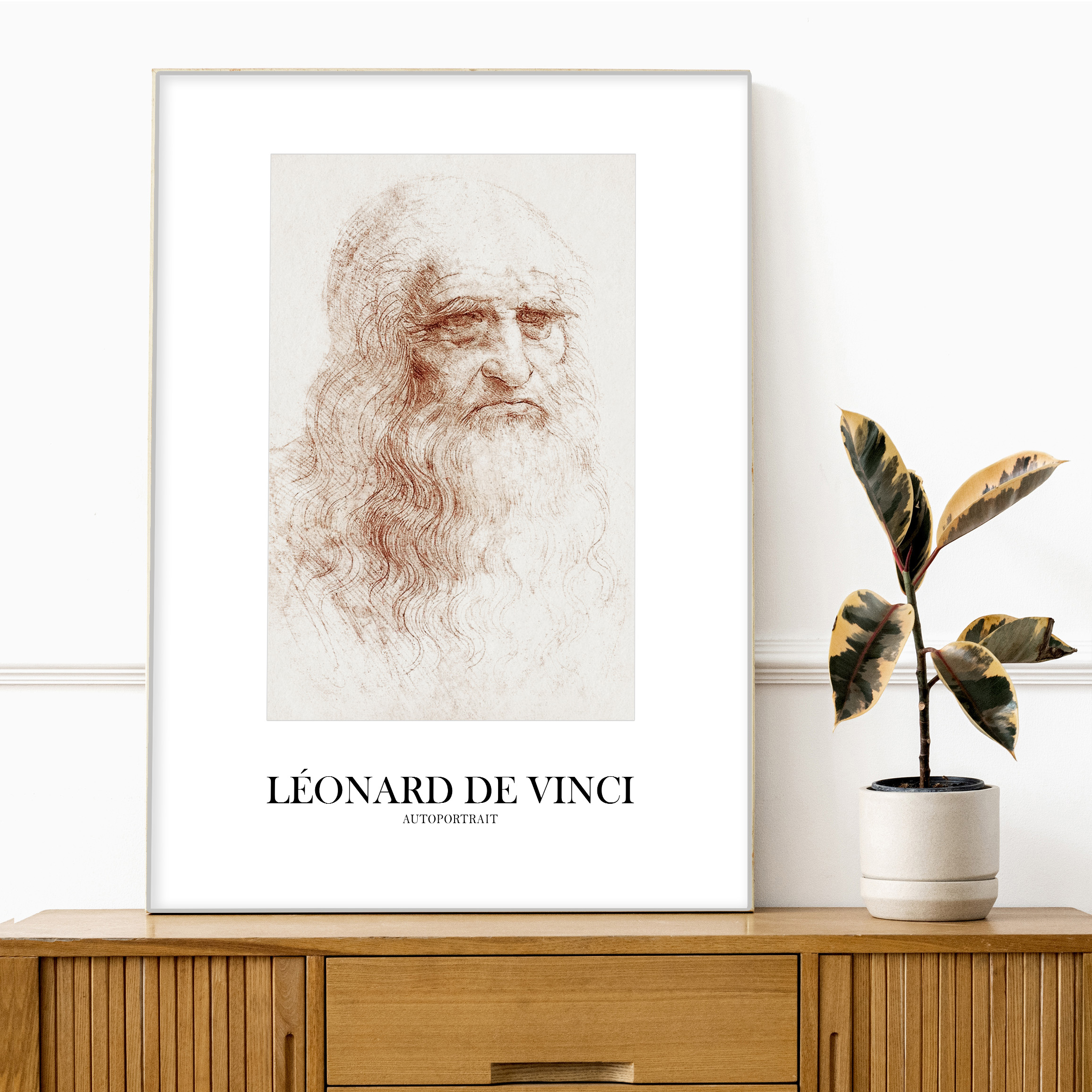 AFFICHE LEONARD DE VINCI - AUTOPORTRAIT