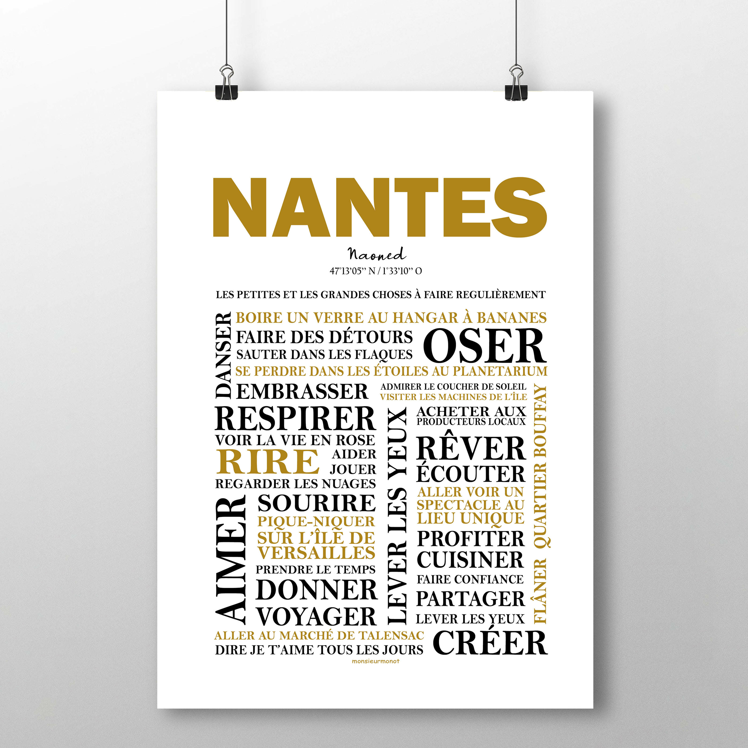 affiche Nantes les choses a faire