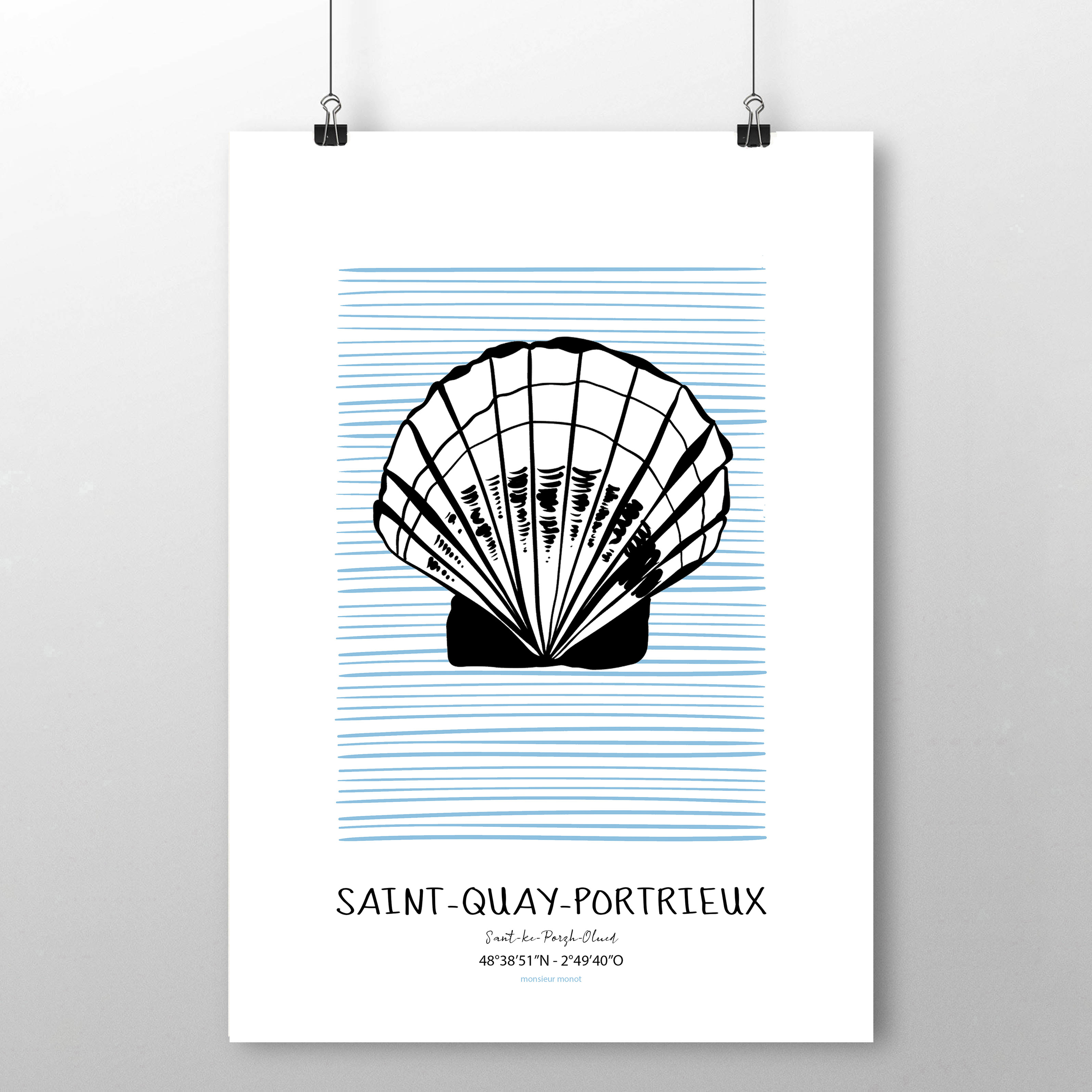 affiche Saint-Quay portrieux coquille