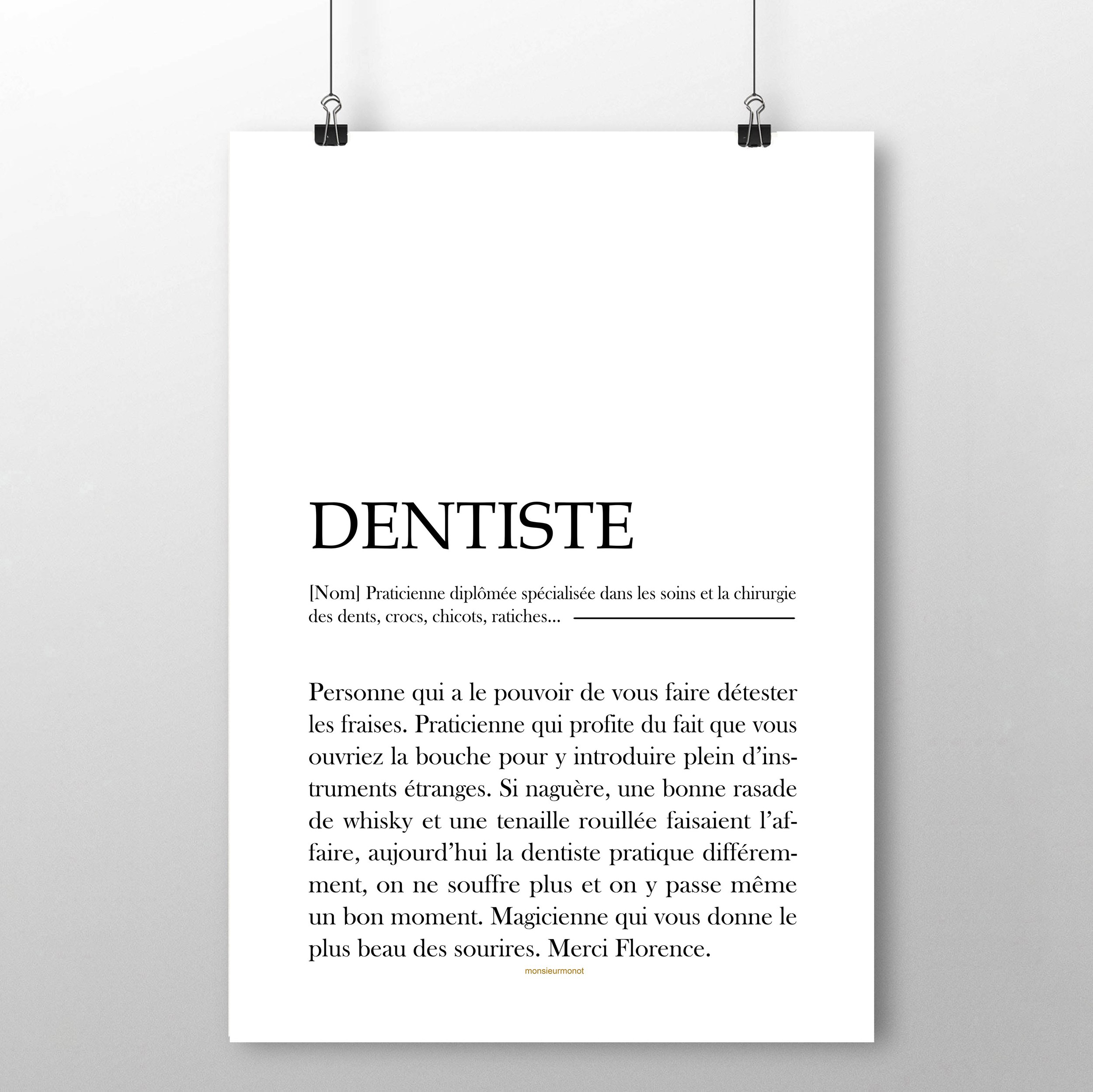 Affiche dentiste femme 2