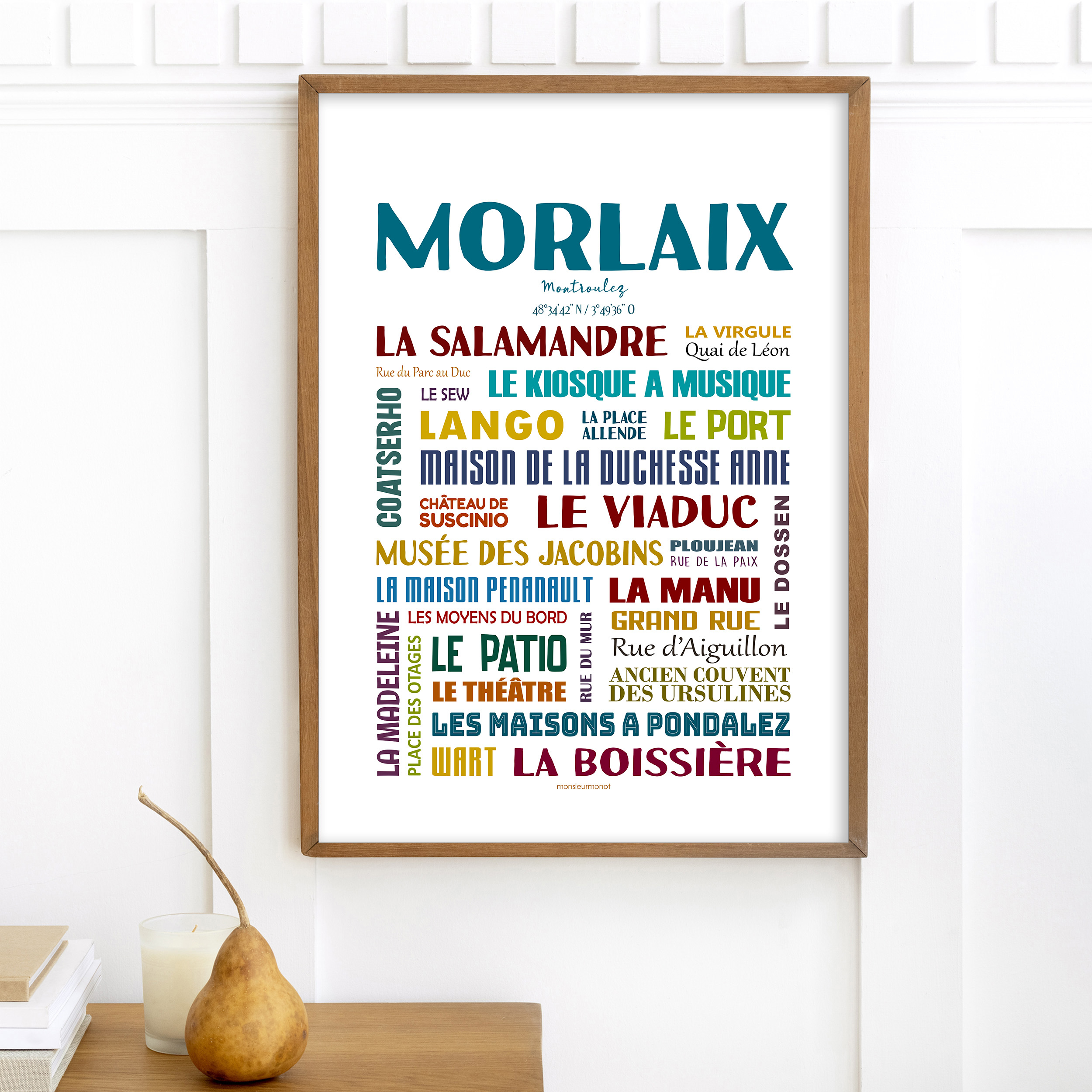 Affiche de morlaix les quartiers