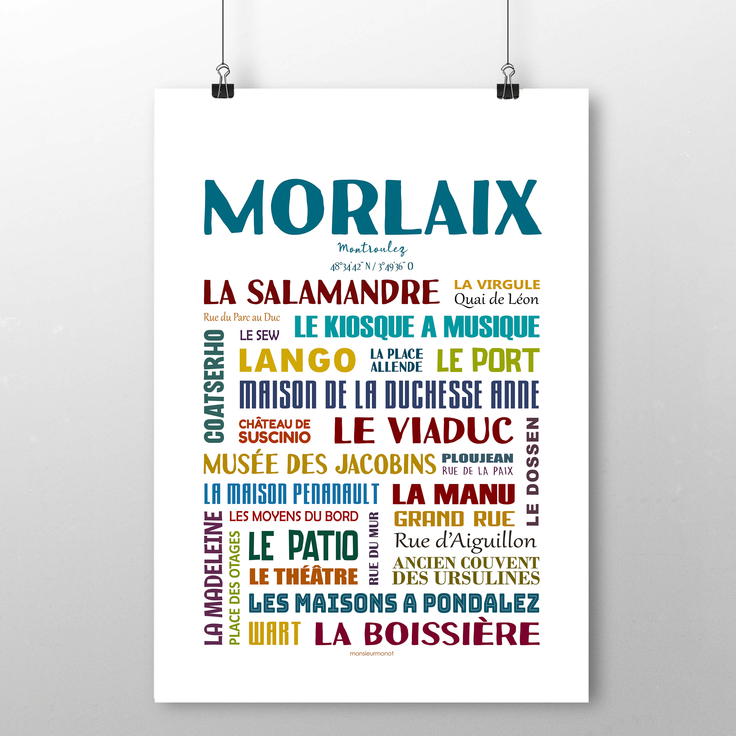 affiche Morlaix quartier new