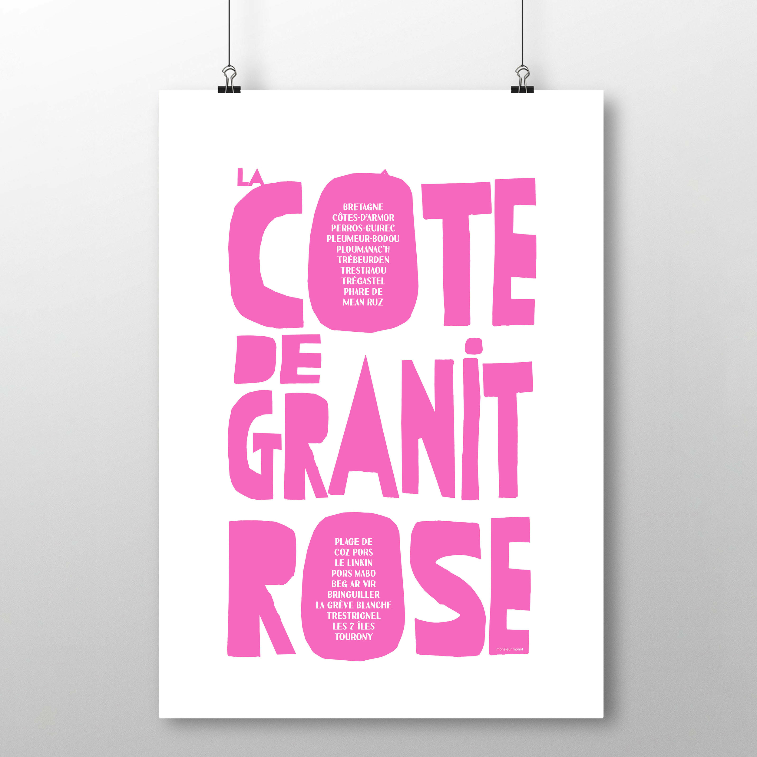 affiche la côte de granit Rose 2