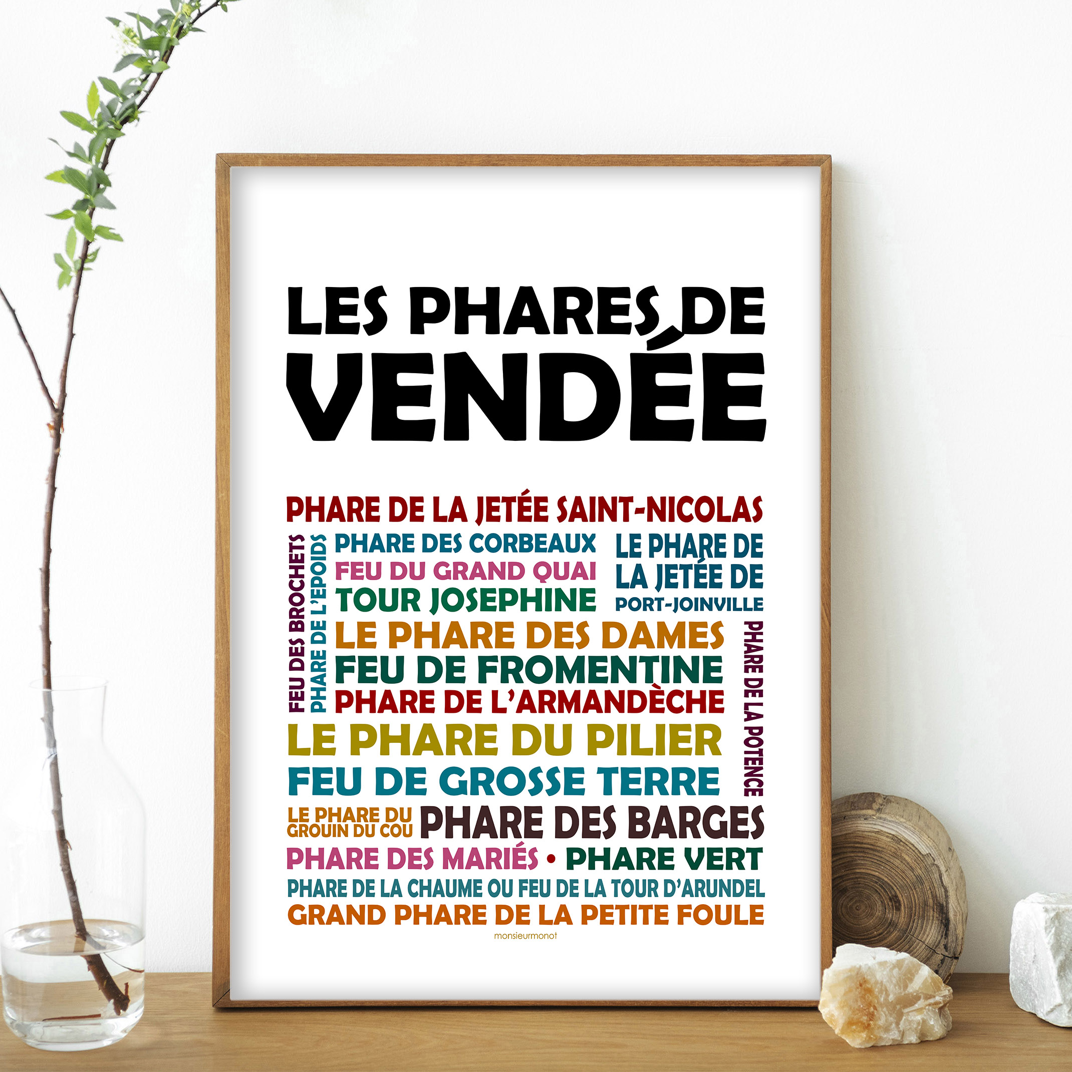 affiche les phares de Vendée